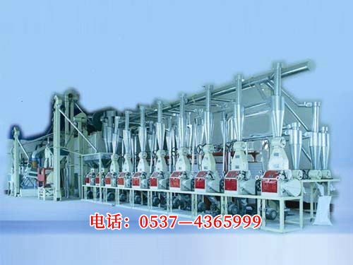 6FTDP-50日加工小麥，玉米，高粱，50T總動力135KW，設備占地長22米寬7米高4米.jpg